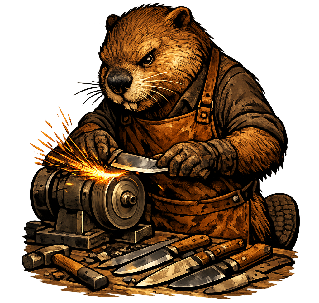 Angry Beaver Knives logo